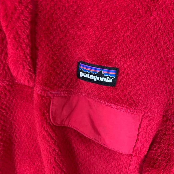 Patagonia Women’s Re-Tool Snap-T Red Fleece Pullover Sweater Sweatshirt Small - Picture 3 of 6